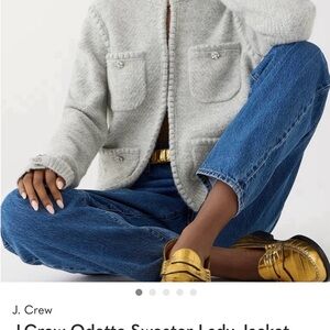 J. Crew Light Gray Knit Sweater